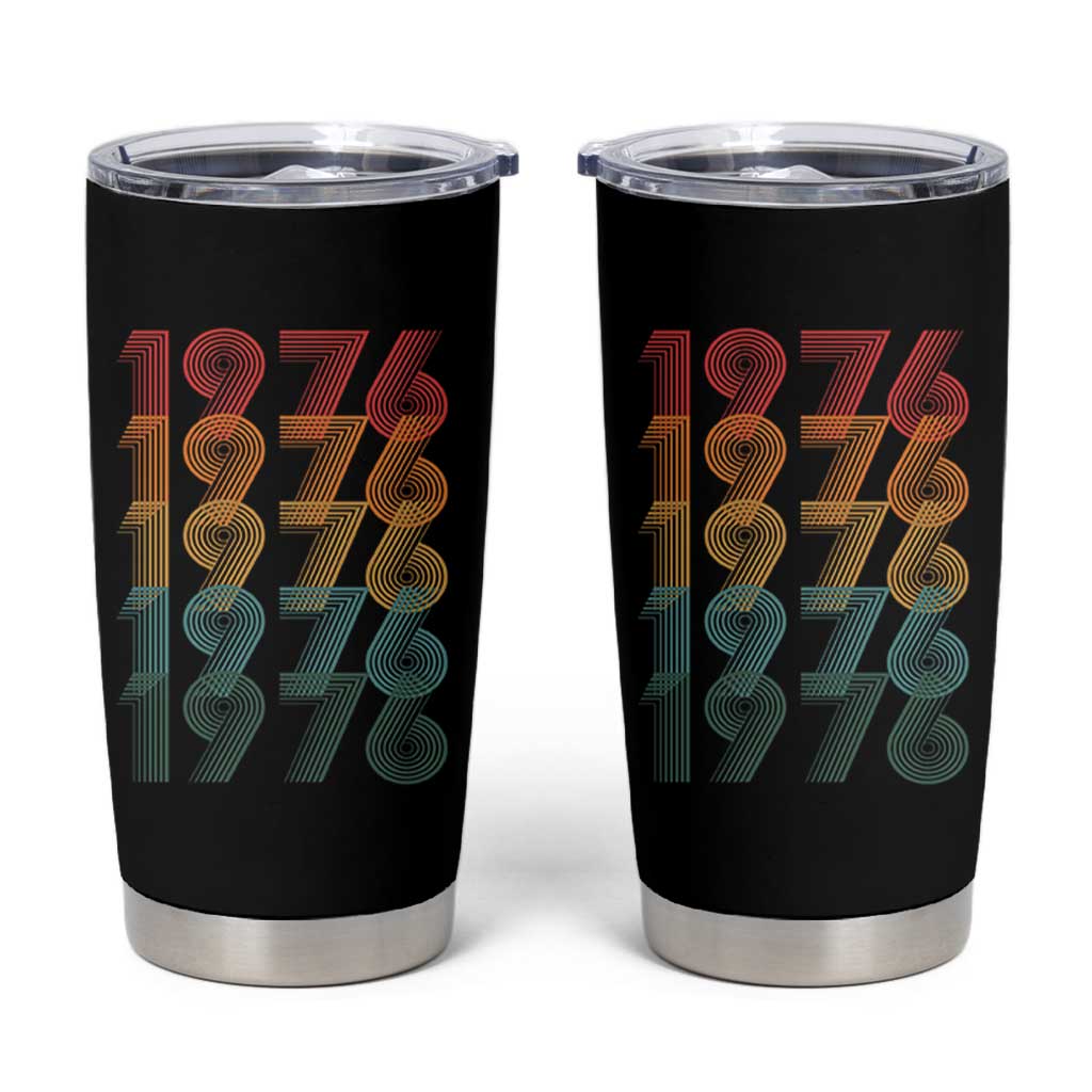 50th Birthday Tumbler Cup Vintage 1976 Retro 50 Years Old Birthday