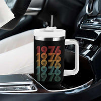 50th Birthday Tumbler With Handle Vintage 1976 Retro 50 Years Old Birthday