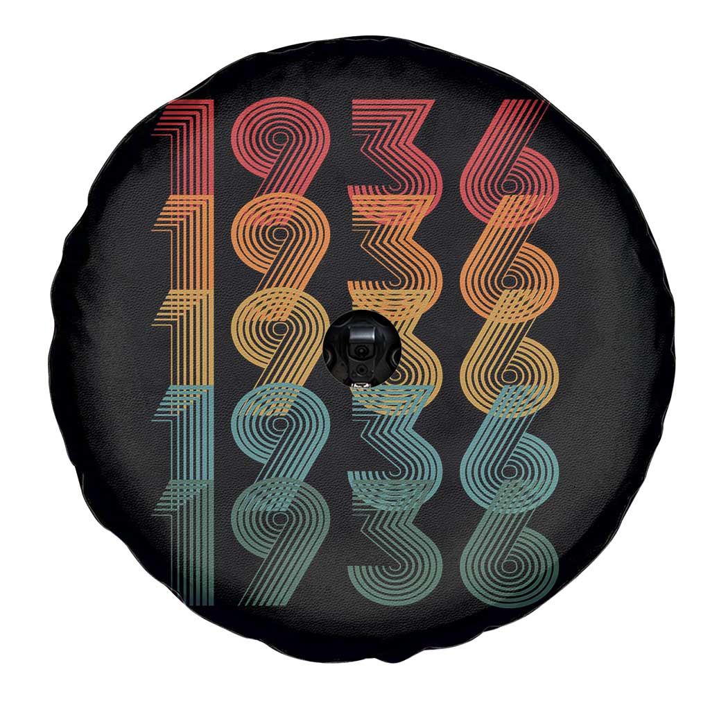 90th Birthday Spare Tire Cover Vintage 1936 Retro 90 Years Old Birthday