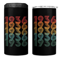 90th Birthday 4 in 1 Can Cooler Tumbler Vintage 1936 Retro 90 Years Old Birthday
