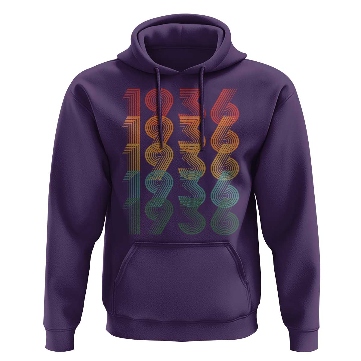 90th Birthday Hoodie Vintage 1936 Retro 90 Years Old Birthday