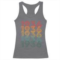 90th Birthday Racerback Tank Top Vintage 1936 Retro 90 Years Old Birthday