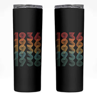90th Birthday Skinny Tumbler Vintage 1936 Retro 90 Years Old Birthday
