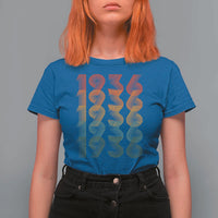 90th Birthday T Shirt For Women Vintage 1936 Retro 90 Years Old Birthday