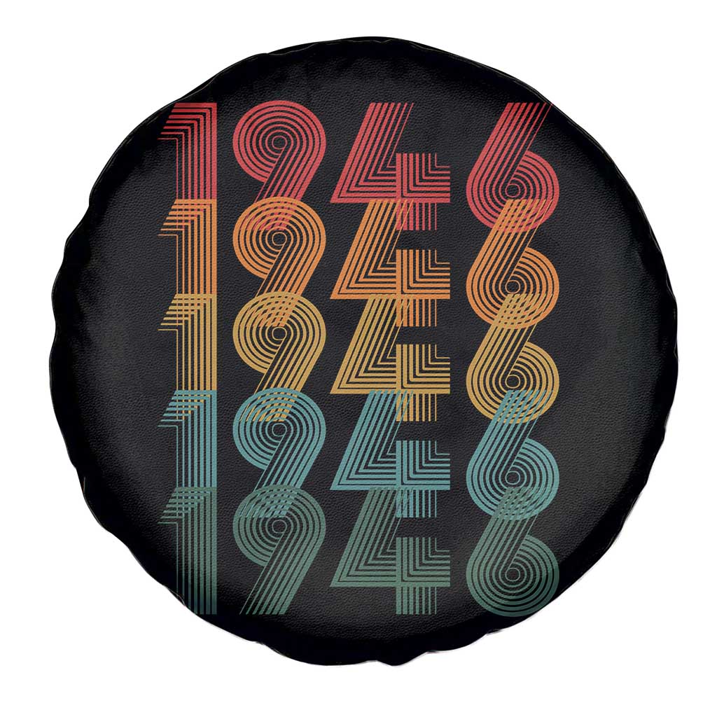 80th Birthday Spare Tire Cover Vintage 1946 Retro 80 Years Old Birthday
