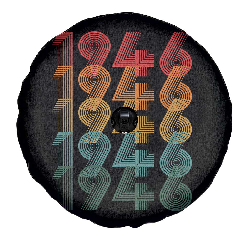 80th Birthday Spare Tire Cover Vintage 1946 Retro 80 Years Old Birthday