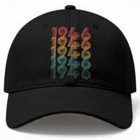 80th Birthday Baseball Cap Vintage 1946 Retro 80 Years Old Birthday