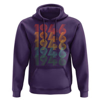 80th Birthday Hoodie Vintage 1946 Retro 80 Years Old Birthday