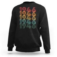 80th Birthday Sweatshirt Vintage 1946 Retro 80 Years Old Birthday