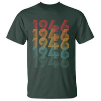 80th Birthday T Shirt Vintage 1946 Retro 80 Years Old Birthday