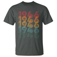 80th Birthday T Shirt Vintage 1946 Retro 80 Years Old Birthday