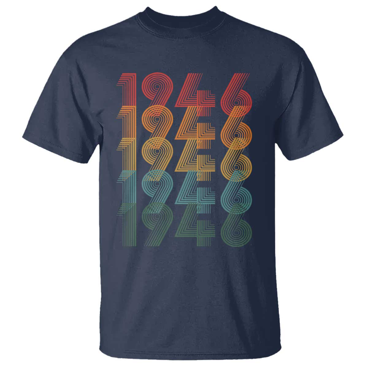 80th Birthday T Shirt Vintage 1946 Retro 80 Years Old Birthday