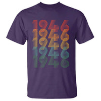 80th Birthday T Shirt Vintage 1946 Retro 80 Years Old Birthday