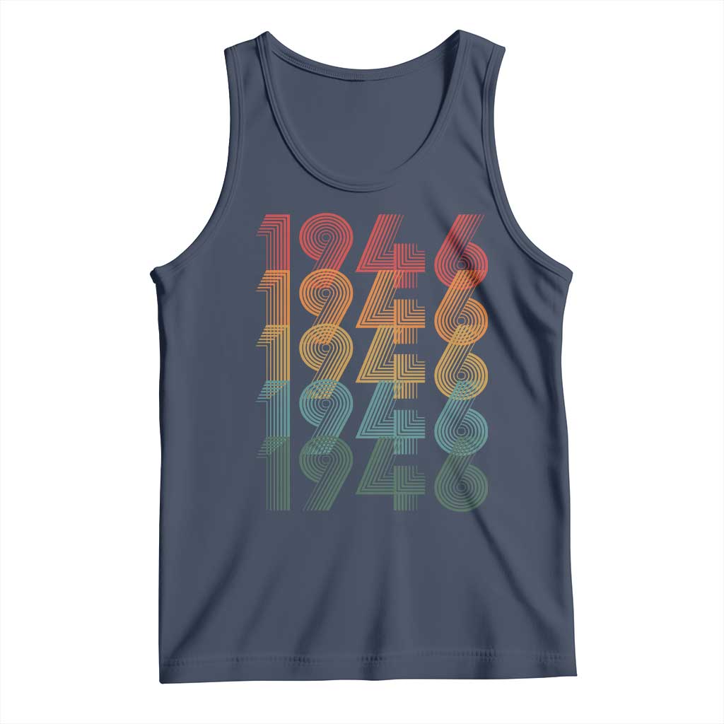 80th Birthday Tank Top Vintage 1946 Retro 80 Years Old Birthday