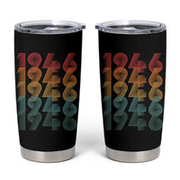 80th Birthday Tumbler Cup Vintage 1946 Retro 80 Years Old Birthday