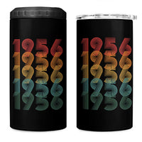 70th Birthday 4 in 1 Can Cooler Tumbler Vintage 1956 Retro 70 Years Old Birthday