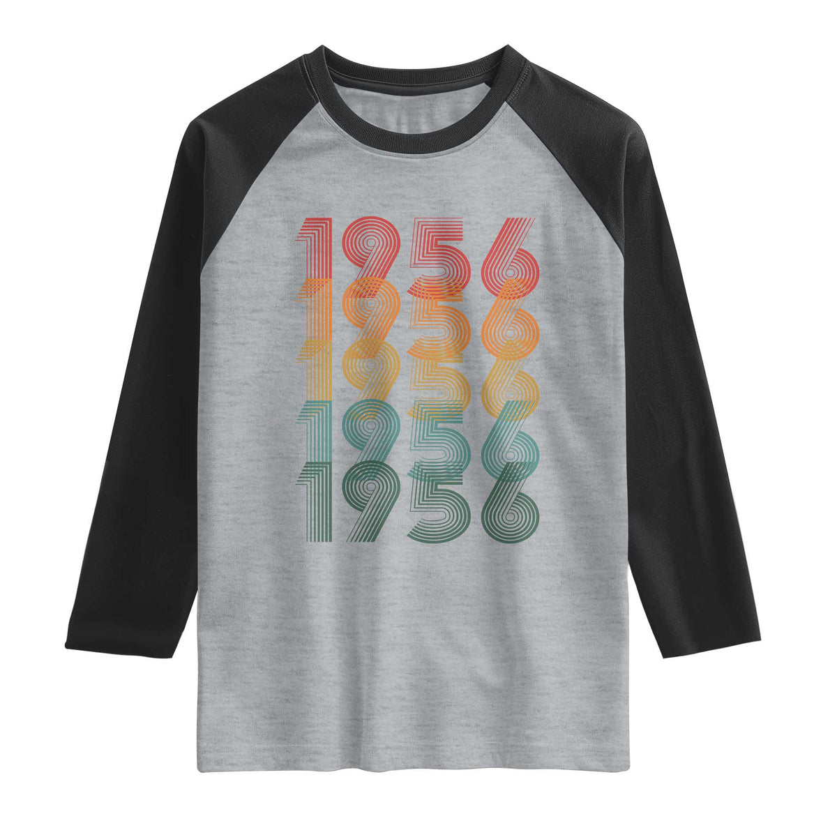 70th Birthday Raglan Shirt Vintage 1956 Retro 70 Years Old Birthday