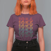 70th Birthday T Shirt For Women Vintage 1956 Retro 70 Years Old Birthday