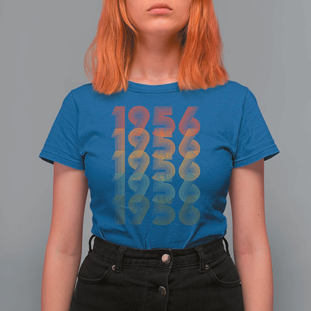 70th Birthday T Shirt For Women Vintage 1956 Retro 70 Years Old Birthday