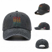 70th Birthday Washed Cotton Baseball Cap Vintage 1956 Retro 70 Years Old Birthday