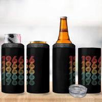 60th Birthday 4 in 1 Can Cooler Tumbler Vintage 1966 Retro 60 Years Old Birthday