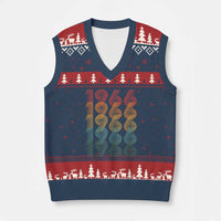 60th Birthday V-Neck Knit Sweater Vest Vintage 1966 Retro 60 Years Old Birthday