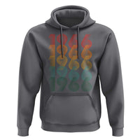 60th Birthday Hoodie Vintage 1966 Retro 60 Years Old Birthday