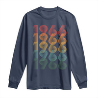 60th Birthday Long Sleeve Shirt Vintage 1966 Retro 60 Years Old Birthday