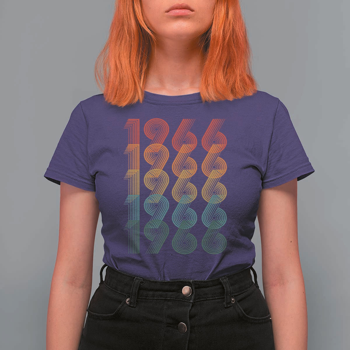 60th Birthday T Shirt For Women Vintage 1966 Retro 60 Years Old Birthday