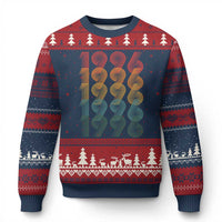 30th Birthday Ugly Christmas Sweater Vintage 1996 Retro 30 Years Old Birthday