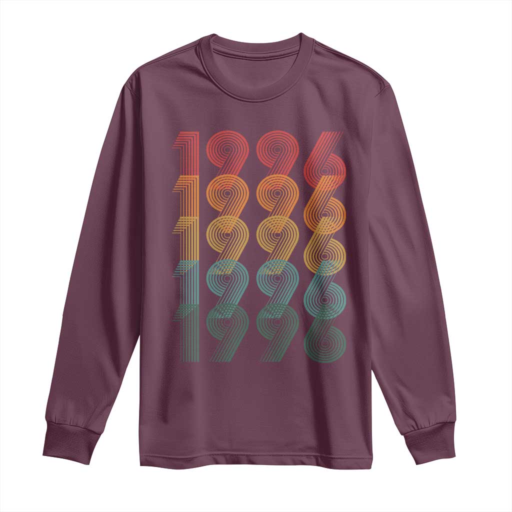 30th Birthday Long Sleeve Shirt Vintage 1996 Retro 30 Years Old Birthday