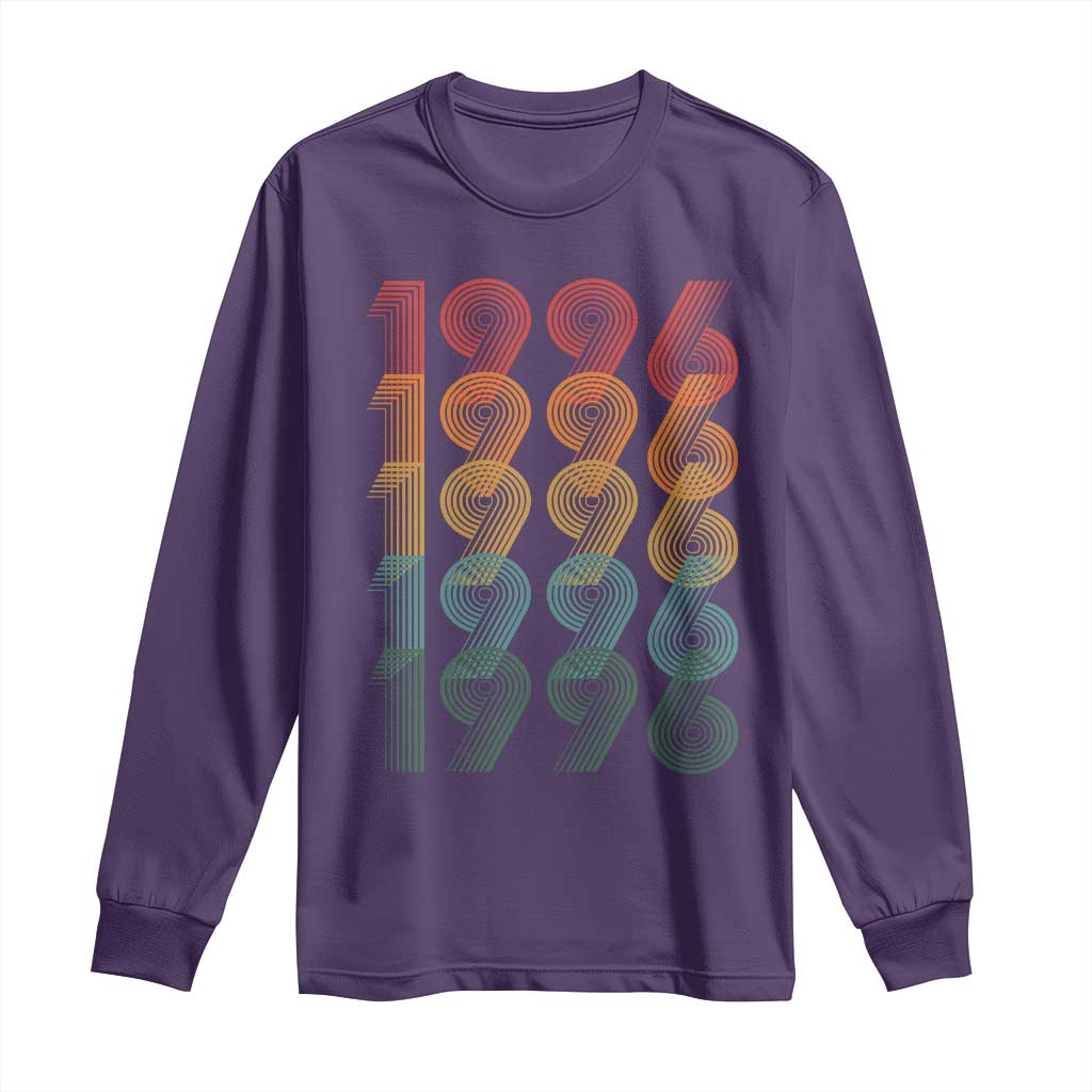 30th Birthday Long Sleeve Shirt Vintage 1996 Retro 30 Years Old Birthday