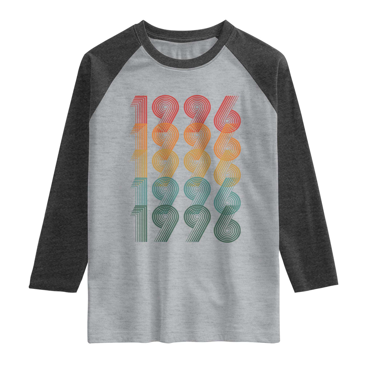 30th Birthday Raglan Shirt Vintage 1996 Retro 30 Years Old Birthday