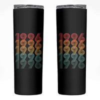 30th Birthday Skinny Tumbler Vintage 1996 Retro 30 Years Old Birthday