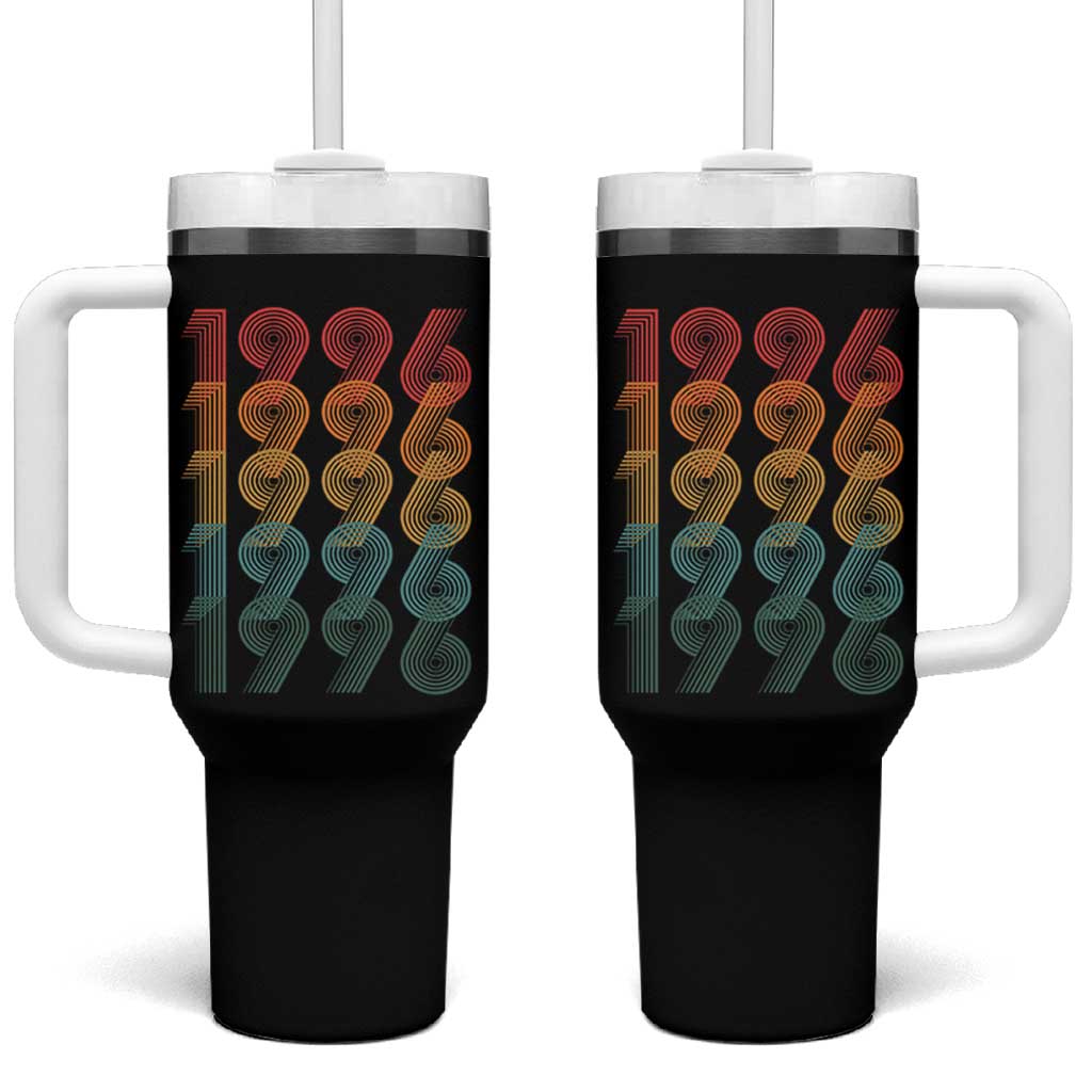 30th Birthday Tumbler With Handle Vintage 1996 Retro 30 Years Old Birthday
