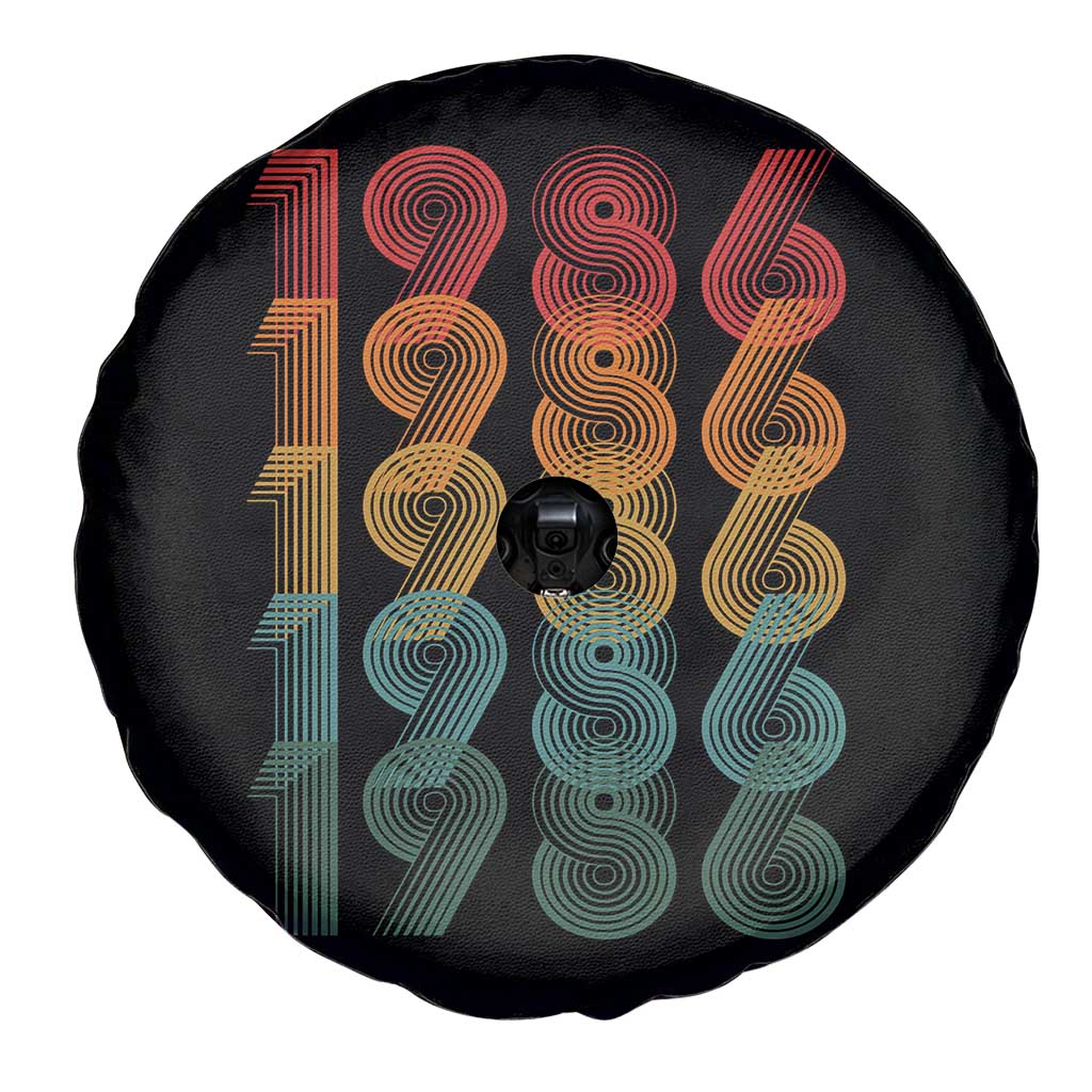40th Birthday Spare Tire Cover Vintage 1986 Retro 40 Years Old Birthday