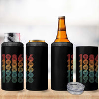 40th Birthday 4 in 1 Can Cooler Tumbler Vintage 1986 Retro 40 Years Old Birthday
