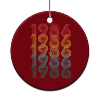 40th Birthday Ceramic Ornament Vintage 1986 Retro 40 Years Old Birthday