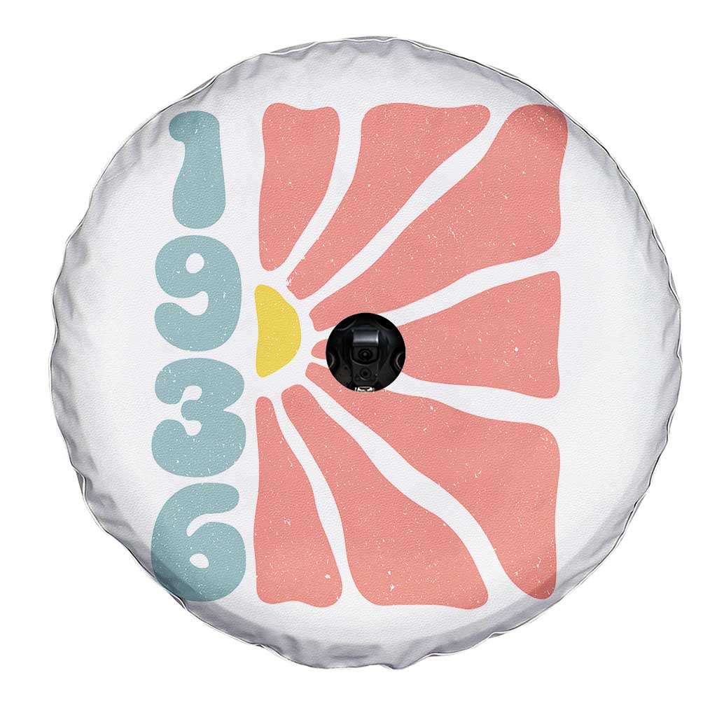 90th Birthday Spare Tire Cover Vintage 1936 Boho Flowers 90 Years Old Birthday