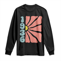 90th Birthday Long Sleeve Shirt Vintage 1936 Boho Flowers 90 Years Old Birthday