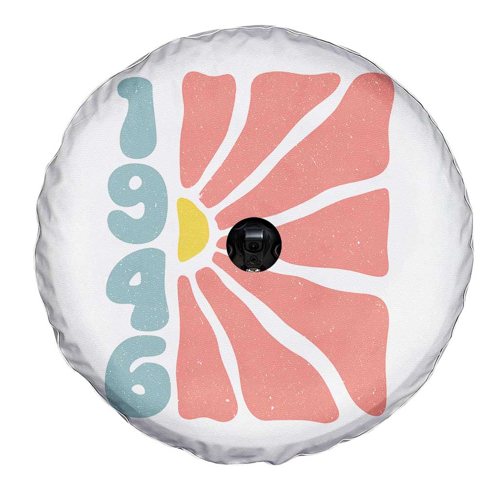 80th Birthday Spare Tire Cover Vintage 1946 Boho Flowers 80 Years Old Birthday