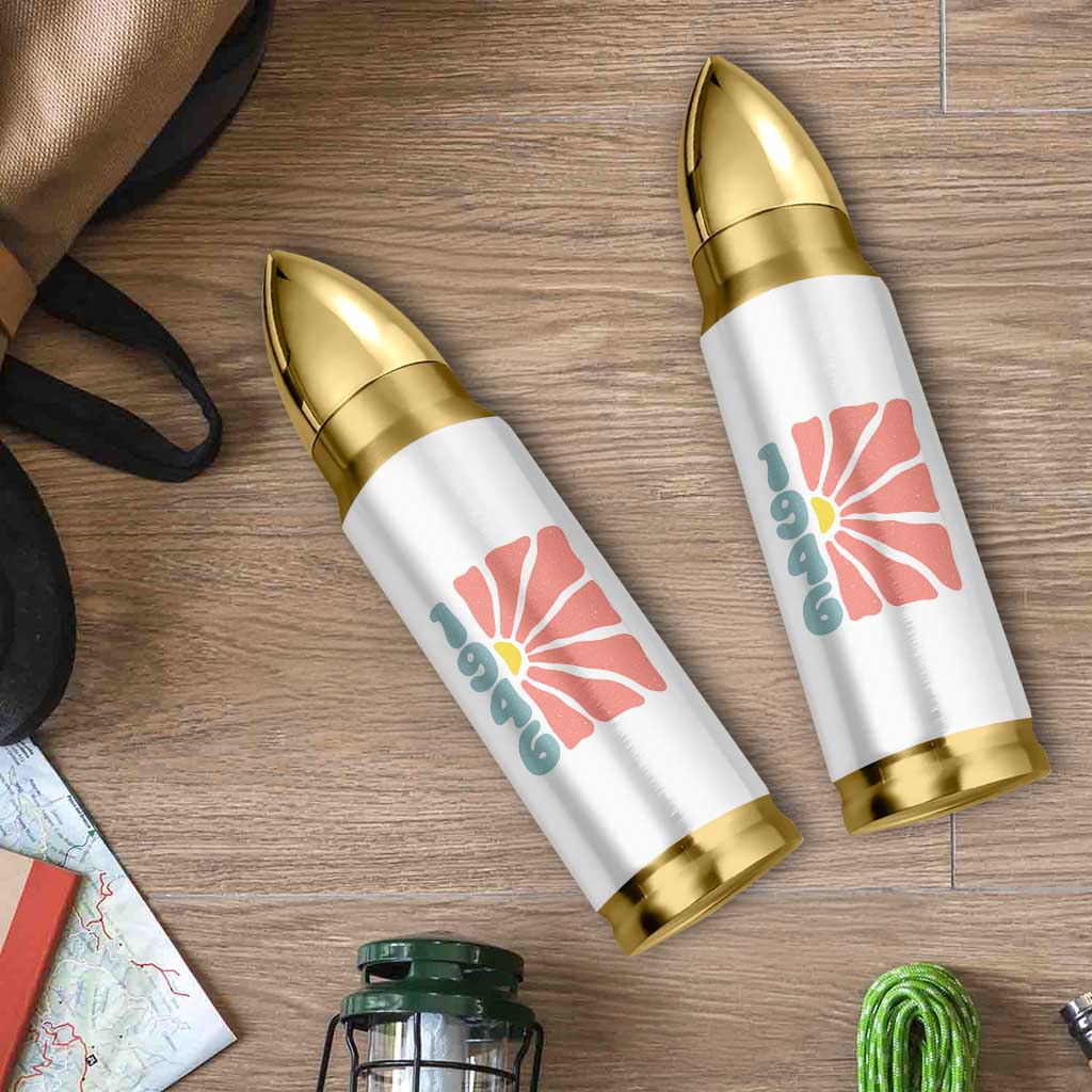 80th Birthday Bullet Tumbler Vintage 1946 Boho Flowers 80 Years Old Birthday