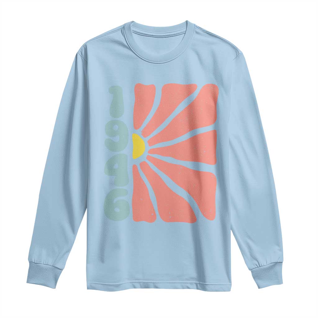 80th Birthday Long Sleeve Shirt Vintage 1946 Boho Flowers 80 Years Old Birthday