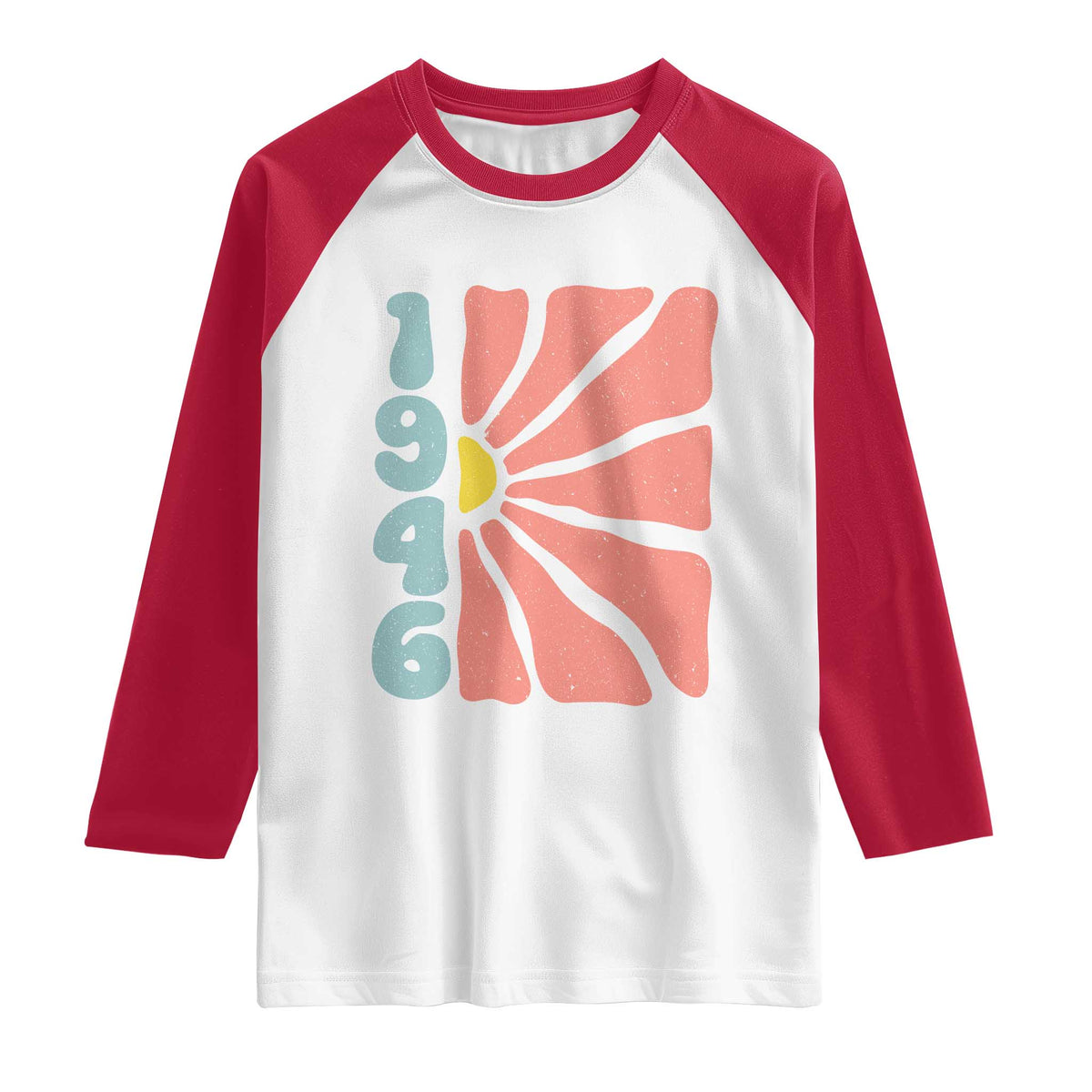 80th Birthday Raglan Shirt Vintage 1946 Boho Flowers 80 Years Old Birthday