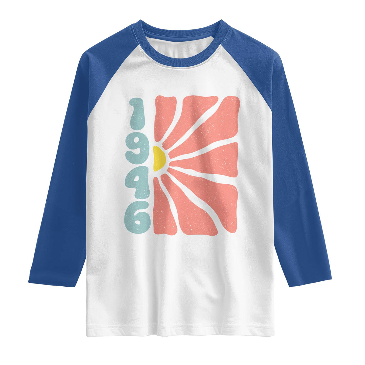 80th Birthday Raglan Shirt Vintage 1946 Boho Flowers 80 Years Old Birthday