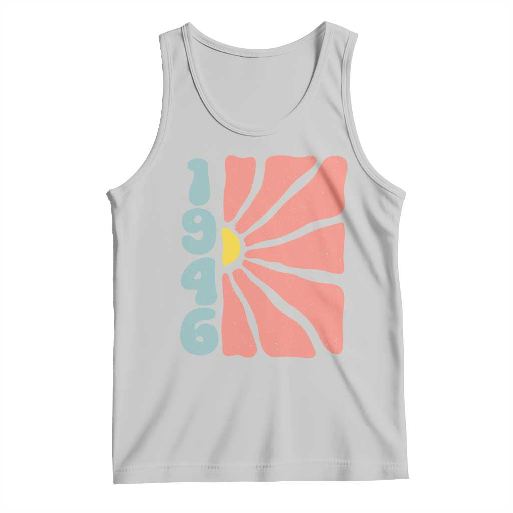 80th Birthday Tank Top Vintage 1946 Boho Flowers 80 Years Old Birthday