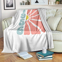 70th Birthday Throw Blanket Vintage 1956 Boho Flowers 70 Years Old Birthday