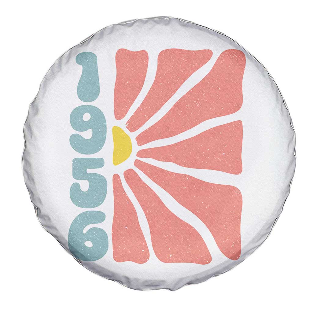 70th Birthday Spare Tire Cover Vintage 1956 Boho Flowers 70 Years Old Birthday