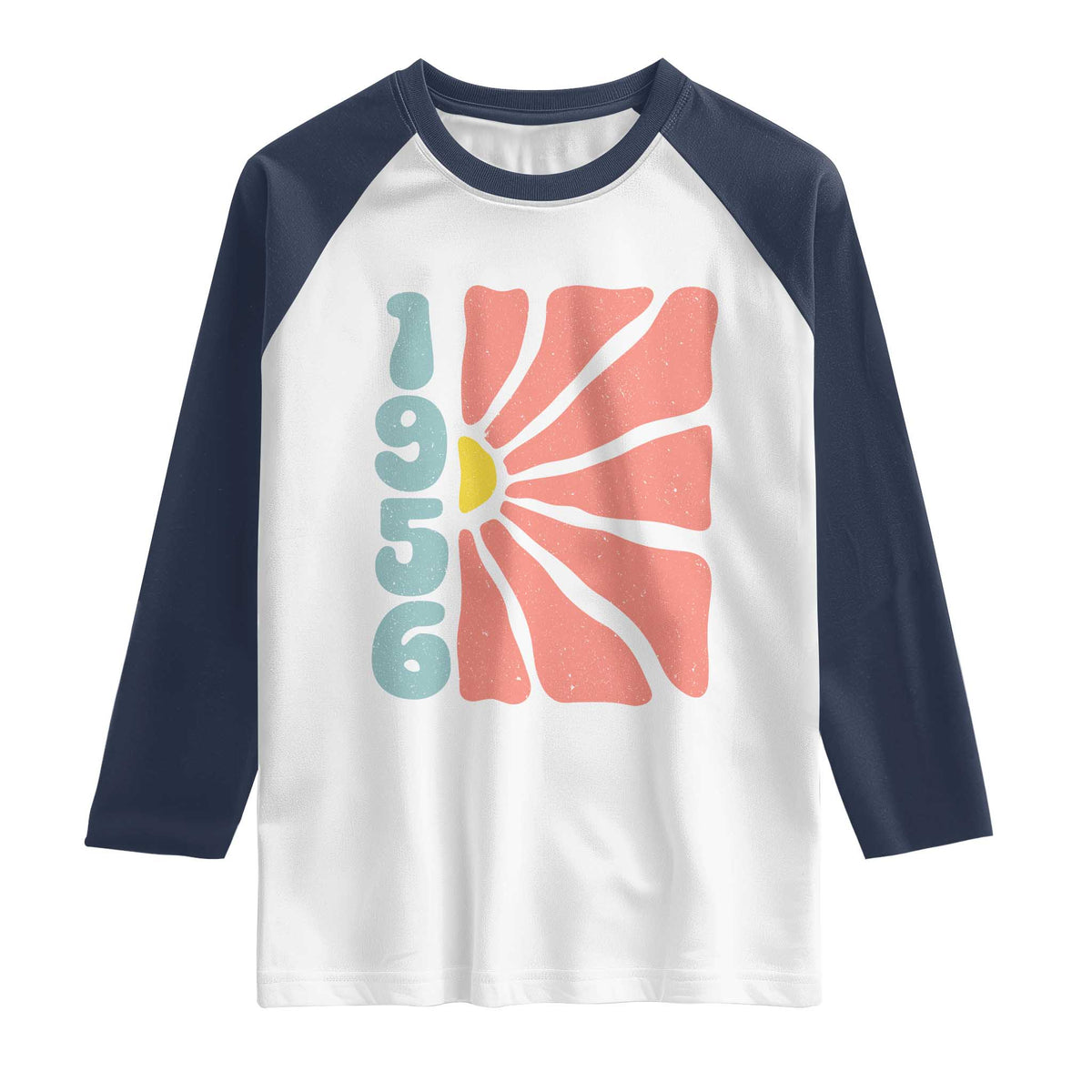 70th Birthday Raglan Shirt Vintage 1956 Boho Flowers 70 Years Old Birthday