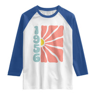 70th Birthday Raglan Shirt Vintage 1956 Boho Flowers 70 Years Old Birthday